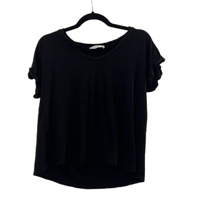 Mango Basics Black Short Sleeve Tee
